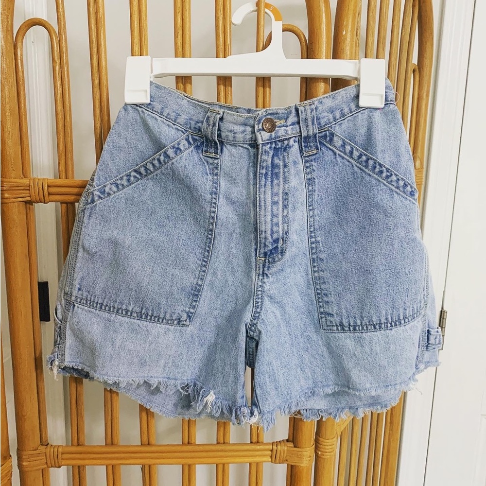 Vintage Bill Bass Denim Cutoff Jean Shorts High Waist Denim Shorts